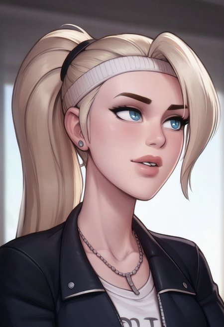 score_9, score_8_up, score_7_up, score_6_up, PRSNL_3_1, uncensored, pupils black dots, lips,
upper body, 
MKSonya, 1girl, blonde hair, ponytail, blue eyes, long hair