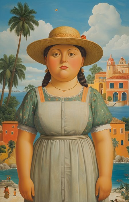 masterpiece,best quality,<lora:tbh145-sdxl:0.7>,animal,illustration,style of Fernando Botero,