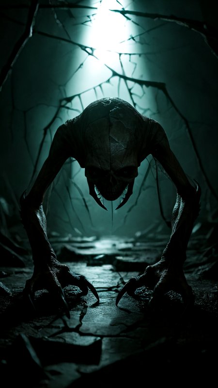 masterpiece,best quality, score_9, score_8_up, score_8, score_7_up, score_7,realistic, photorealistic ,source_photo, source_real, source_hentai, source_anime, 
high quality, highly detailed, abandoned, darkness, apparition, (translucent see-thru skin:1.9),dripping, dissolving, unholy, horror, unnatural long and twisted limbs, tendrils, sharp nails, night terror,nightmare, horror in the style of Greg Rutkowski, inhuman visions from a fevered mind, close-up, sickening sky, churning clouds, white unseeing eyes, trails of blood, blank eyes, dead eyes, concept art, radioactive mutated horror, sharp extended claws, cracked and blistered skin, emitting a faint toxic glow, sinister, menacing presence. <lora:add-detail-xl:2> , great lighting, large depth of field, hyperdetailed photography, (outstanding composition:1.4),  analog photo by Annie Leibovitz