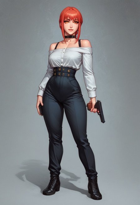 score_9, score_8_up, score_7_up,  masterpiece, best quality, very aesthetic, cinematic lighting, 1girl, makima (chainsaw man), chainsaw man, beautiful eyes, perfect face, chains, shadows, dark horror, neon cyberpunk,  <lora:Expressive_H-000001:0.8>, expressiveH  <lora:Pony_DetailV1.0:0.9> <lora:nostalgia-000011:0.9> retro
((full-clothed)), ((long big pistol in hands, handgun in hands)), medieval style
BREAK 
strange world background score_9, score_8_up, score_7_up, score_6_up, source_cartoon, rating_explicit, Expressiveh, (((((full body))))), dynamic pose