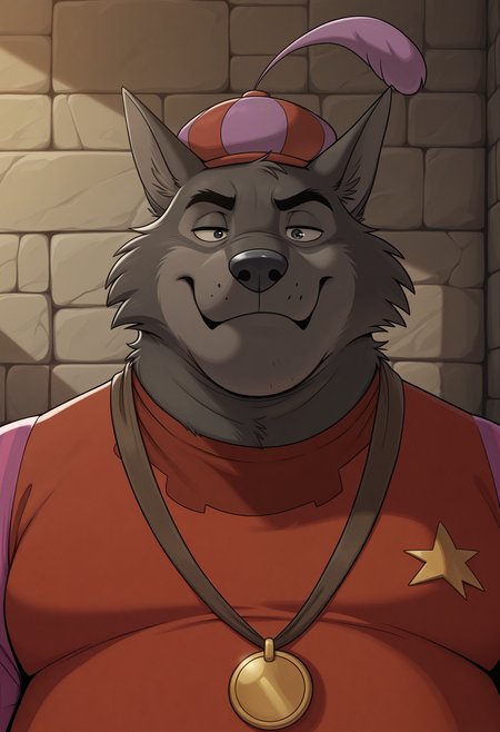 masterpiece, best quality, amazing quality, solo, 1boy, SheriffRH, red shirt, hat, necklace, close-up