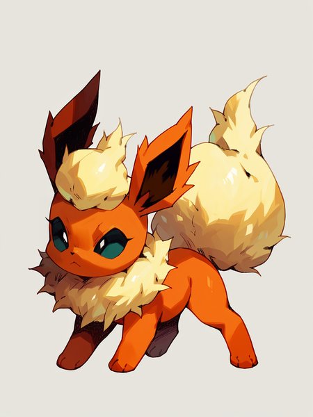 score_9, score_8_up, score_7_up, score_6_up, score_5_up,  <lora:bkomadoriXLP:1> bkomadori, solo, flareon,
