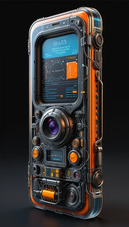 (in ARTIST style:1.4), (masterpiece:1.7), properly positioned, straight,
View of buggy vehicle (science fiction texture, science fiction skin, science fiction, someplastic, no humans, black background, simple background, phone, still life, cable, screen, cellphone, english text, old style, old phone, device, wearable item, Frontal View,  (transparent:2), transparent skin, transparent texture),orange color,
(masterpiece:1.8), (highest detailed:1.8), (angle:1.8), perfectly lighted, (contrast), (saturated), (((sharp focus))),
(hyperdetailed:1.3), (intricate details:1.2), (Refined details:1.3), (best quality:1.5), highly detailed textures, vibrant colors,
 (ultra sharp focus:1.8), (detailed skin:1.8), (detailed windows:1.8), (thin lines:1.8), (best quality:1.8),
<lora:Apparatus_-_Traction_City_Walkers_Vehicles:0.7>,