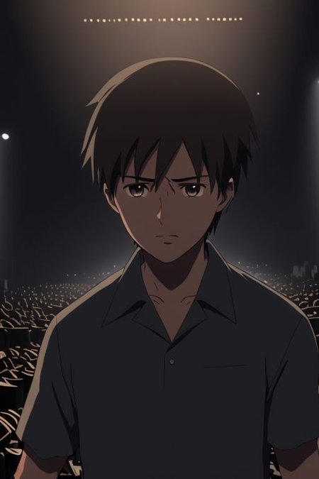 high resolution, solo, best quality, 1Boy, Takaki Toono, Brownish Hair, Brown Eyes, cool, Mysterious black background, Movie lighting, a sense of atmosphere, OverallDetail