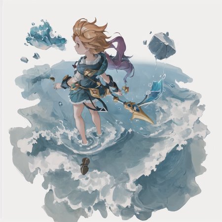 [(white background:1.5)::5], (bottle bottom:0.9), 1 girl, mid shot, full body, , butterflies, floating petal, stone fragment, beautiful detailed water, cloud, sun, dusk, sunset, beautiful detailed cloud,ocean, sea waves, water splashes, Zoe (league of legends),  <lora:zoeLeagueOfLegends_v10:1>