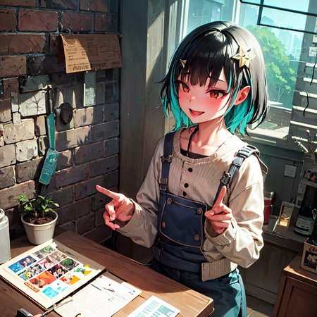 masterpiece, best quality, photorealistic, 3D, shiny_skin, shiny_hair, dynamic angle, beautiful detailed glow, HDR, Rembrandt lighting, colorful refraction, lens flare, bloom, film Reflection, chromatic aberration, light diffusion, public indecency, cowboy shot, deep meaning, physically-based rendering, bright, vibrant, intricate, 1girl,shishio chris,<lora:shishio chris:1.0>,  :d
