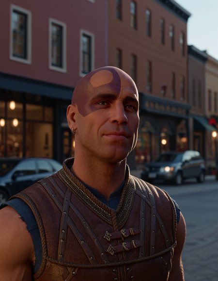 cinematic still 1man, solo, bald, town, happy . emotional, harmonious, vignette, 4k epic detailed, shot on kodak, 35mm photo, sharp focus, high budget, cinemascope, moody, epic, gorgeous, film grain, grainy, 1man, solo, bald, town, happy, loving, caring, generous, extremely detailed, beautiful, stunning, symmetry, light, sharp focus, intricate, elegant, epic, cinematic, modern, highly decorated, complex, wonderful colors, color, cool, iconic, fine, awesome, fabulous, lovely, dramatic ambient, infinite detail, very inspirational, original, vibrant