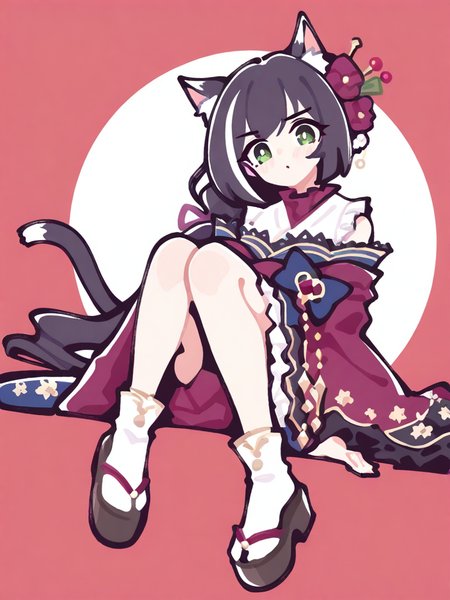 simple background,white background,1girl,solo,full body,looking at viewer,,karyl \(new year\) \(princess connect!\),<lora:294@:1>, masterpiece, best quality, very aesthetic, absurdres