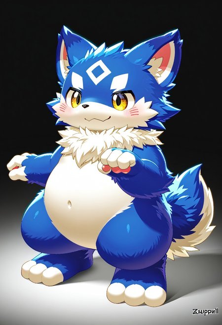 score_9, score_8_up, score_7_up, rating_questionable, ((((sdgs4rc0by zuppu11)))), 1boy, furry, kemono, cute, solo, full body, zPDXL3