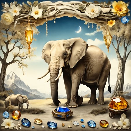 Faded Polaroid Photo of (Bipolar Professional 3D rendering:1.3) of (Simple illustration:1.3),(Embarrassing:1.3) Yellow, deeply thoughtful, dreamlike, efficacious,  beautiful,  polygon,  elements,  Ivory,   Sapphire, Amber,  Silver,  Diamond,    Regular pattern, Topography, Animal, Flower, Ring,    Frame, Branches, wool,   crystal, A cheerful merchant with a cart of exotic goods, including floating, glowing stones that hum with strange energy., Tusks: Long, curved teeth extending outside the mouth, found in animals like elephants and walruses.,<lora:Anime Boys Style SDXL_LoRA_20r_20e_8i_nr32_a16_Pony Diffusion V6 XL:1>, <lora:nkbwdoodle:1>,(by Artist Kadir Nelson:1.3),CGSociety,ArtStation,(Orphism:1.3),(CineColor:1.3), analog, old faded photo, old polaroid