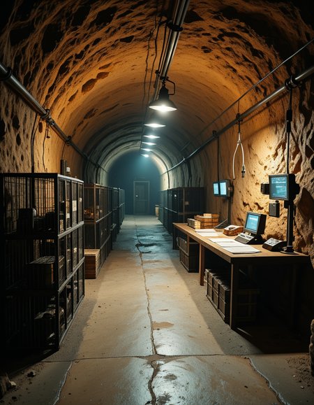 secret criminal hideout illu