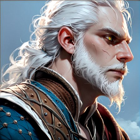 score_9,score_8_up, score_8, 
dark, brooding,
1boy, geralt of rivia, the witcher 3, broad shoulders, long hair, white hair, yellow eyes, slit pupils, small beard, white beard, 
 <lora:Expressive_H:0.5>  <lora:Dungeons_and_Dragons_Art_Style-000003:1>