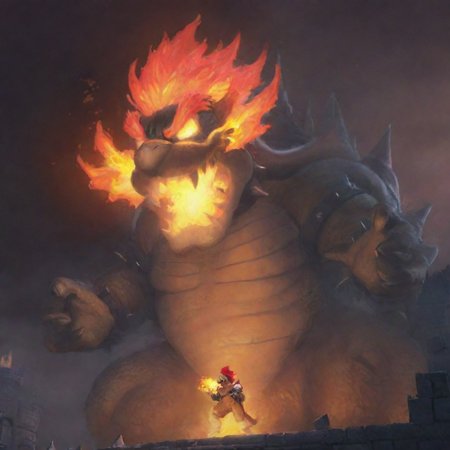 Bowser, breathing fire in the castle <lora:Bowserxl-nsfw:1> <lora:LCMSDXL:1>