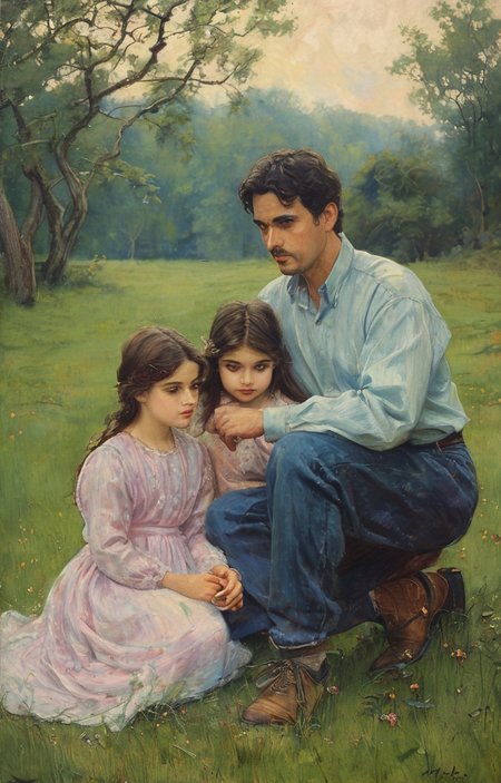masterpiece,best quality,<lora:tbh144-sdxl:0.7>,portrait of family