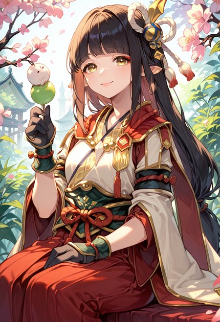 (score_9:0.9),score_8_up,score_7_up,anime style,rating_safe,(zPDXL),<lora:hinoa.pony:1>,hinoa, 4 fingers, sitting, light smile, looking at viewer,