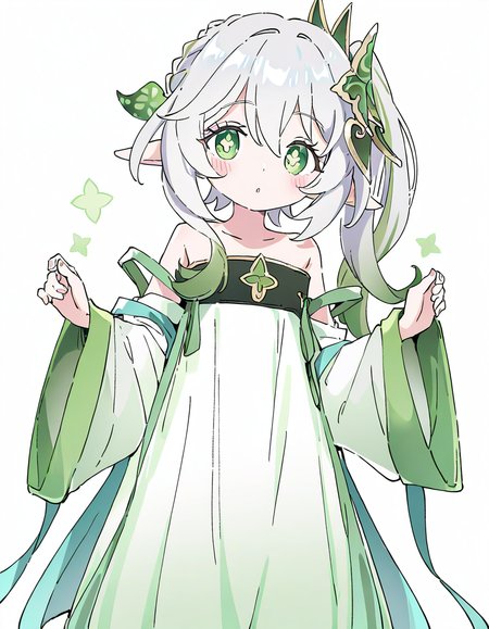 1girl,simple background,white background,hanfu,cowboy shot,alternate costume,nahida \(genshin impact\),<lora:hanfu-000018:1>,, bare shoulders, masterpiece, best quality, very aesthetic, absurdres,newest, incredibly absurdres,, (Ixy:0.6)),(hiten \(hitenkei\):0.7),