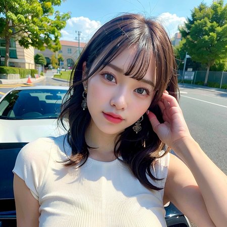 (best quality, masterpiece:1.2), ultra high detailed face, (realistic, photorealistic:1.4), 1girl in a sports car, solo, beautiful detail,  <lora:japanesedolllikenessV1_v15:1>, 8k, RAW Photo, CG, full body, long hair, (intricate details:1.1), ultra detail beatiful eyes, earrings