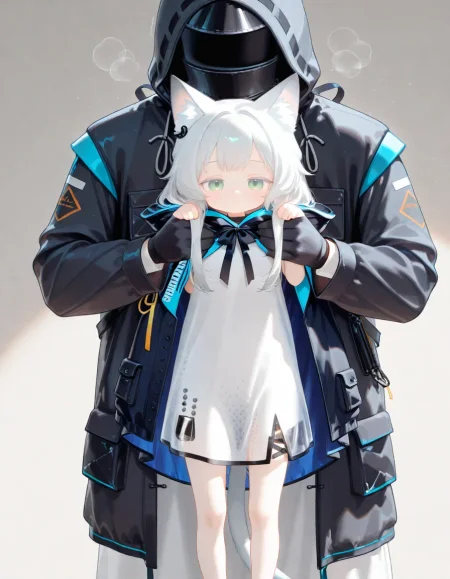1girl, rosmontis \(arknights\), longcat, longcat \(meme\), lifting person, doctor (arknights), 1boy, general, 
very awa, masterpiece, best quality, amazing quality, absurd res, hi res, highres, <lora:NoobV065sHyperDmd:0.3> <lora:naitian_epoch_12:0.8>