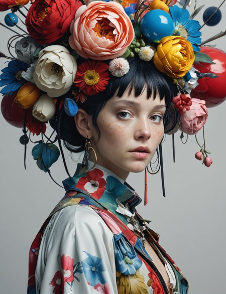 fantasy,Nick Knight, Robert Rauschenberg,Rei Kawakubo,hyper detailed, boho,intricate,AES+F, poster,artstation <lora:add-detail-xl:0.5>
