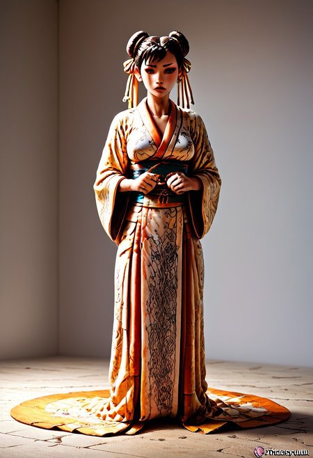 1 girl, detailed, 1girl, chun-li, kimono, covered, exploring, evi@decrepPunk, Hand, detailed, perfect, perfection, hands, 4ng3l face,