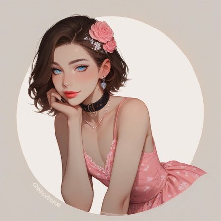 score_9, score_8_up, score_7_up, Expressiveh, , sexy pose, 
, kawaii, perfect eyes, detailed, , pale skin, perfect skin, 
(1_Femboy), detailed eyes, big blue eyes,
 , 
sexy skinny feminne body, 
, narrow waist, bob haircut ,brown hair, 
Lace stockings, , black nails, , ear piercing, makeup, lipstick, strands, manicure,
, submissive, thin waist, , collar, cute,
Aroused, 
    , , ,  summerdress, pink dress, flower print, flower hair ornament, highly detailed, intricate, , sitting, knees up, leaning forward, head resting on knees, side view, dutch angle, looking at viewer, gentle smile, modelshoot, abstract background, solo
