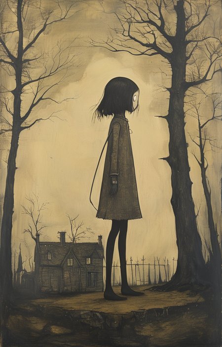 masterpiece,best quality,<lora:tbh219-sdxl:0.9>,illustration,style of John Kenn Mortensen tech genius teenage girl