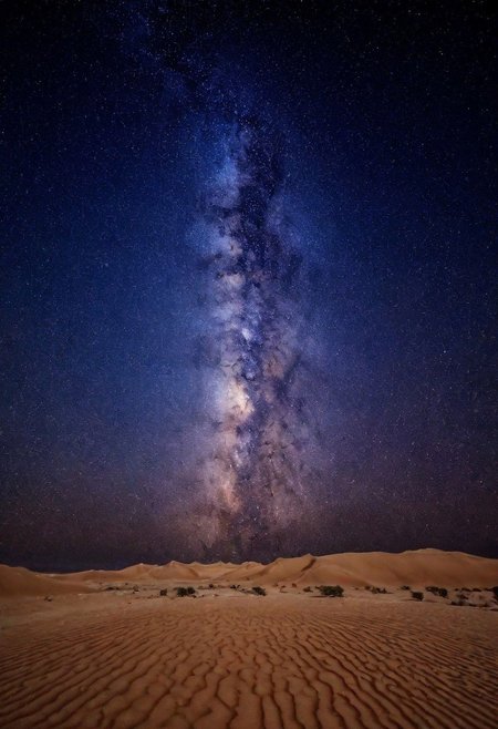 Chiahuahuan desert under a protected Dark Sky. Lying, see the bands of the milky way. Milky Way, Night sky