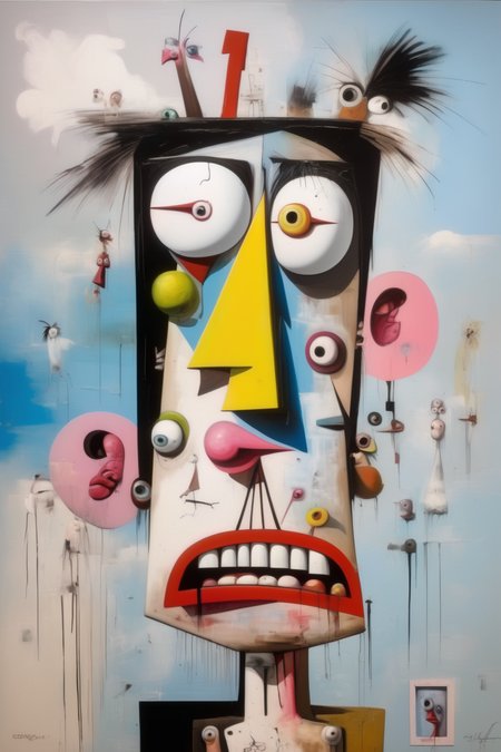 <lora:George Condo Style:1>George Condo Style - George Condo