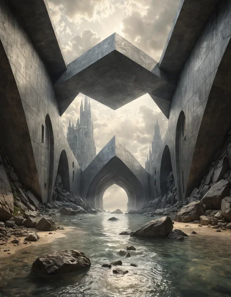 hyper realistic and highly detailed,  heavenly, serene, geometric, gorgeous, by Amandine Van Ray and by Andreas Achenbach, perfect composition. panoramic full shot, Graphite Gray hue
 <lora:add-detail-xl:0.7>