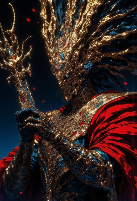 "Then the Great Red King came out of his silence, and vowed to upend a fate that could destroy all of the human world."