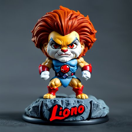 <lora:liono thundercats:1>,Thundercats,cinematic photo Liono,<lora:Cute_Collectible:1>,35mm photograph,film,bokeh,professional,4k,highly detailed,