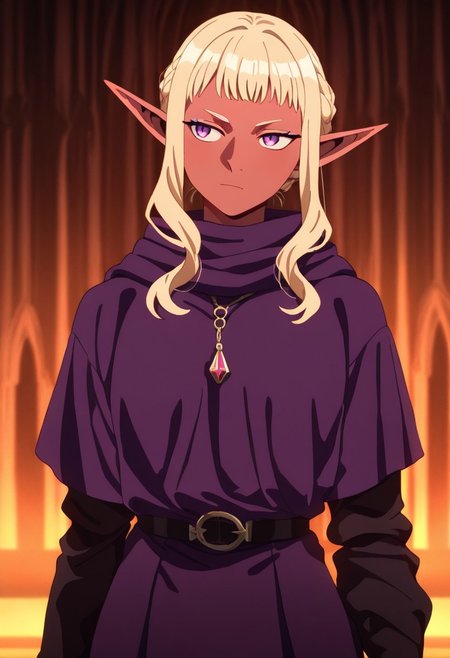 masterpiece, best quality, newest, absurdres, highres, 
DMStyle-DmpackV1.0, official style,
DMPACK-1-Thistle, dark skin, tanned, tanned skin, blonde, blonde hair, elf, pointy ears,