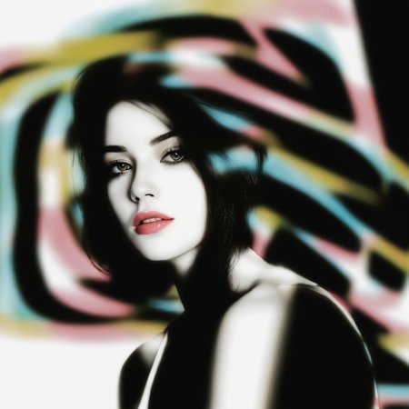 electricity, woman, circle, hair