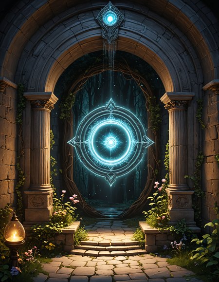A magical portal, (Arcane allegory:1.3) <lora:xl_more_art-full_v1:0.5> <lora:add-detail-xl:0.7>