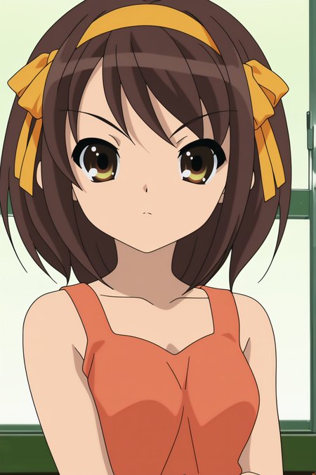 anime coloring, newest, Haruhi Suzumiya <lora:suzumiya_haruhi_no_yuuutsu_-_Haruhi_Suzumiya_-_illustrious:0.8>