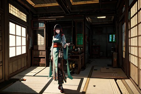 highly insanely detailed, masterpiece, top quality, best quality, highres, 4k, 8k, RAW photo, (very aesthetic, beautiful and aesthetic), ancient japanese cyberpunk, ancient chinese cyberpunk, ancient egyptian cyberpunk
1girl, solo, 
prison cell, 
<lora:two_side_up-1.0:0>âââ