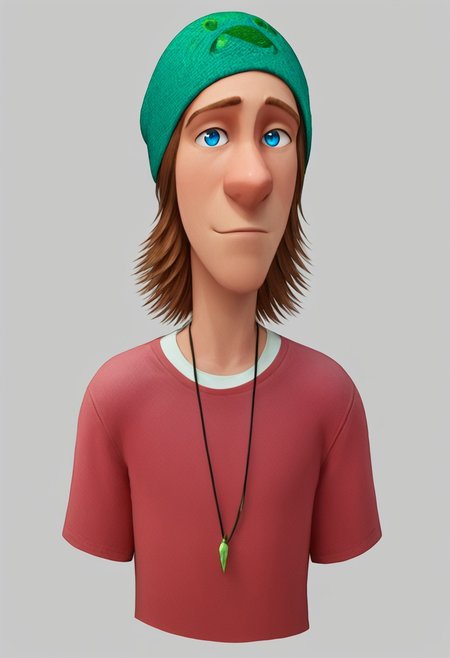 score_9, score_8_up, score_7_up, 8k, masterpiece, charturnerv2, sz4d3k, cell shaded, face focus, even skin tone, indirect lighting, detailed face, detailed eyes, detailed, male only, 1boy, solo, alone, Fred, green beanie, blue eyes, red shirt, short sleave shirt over long sleave shirt, jean shorts,