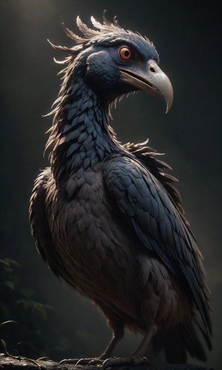 A creature with the body and beak of a man, digital art, realistic, detailed, artstation, 8k. volumetric lighting, octane render, trending on art station. art by carl gustav carus. sharp focus. nikon d 850. f / 2. 5. shutter speed 1 / 60. iso 1 6 0 0. <lora:Fast:0.69>