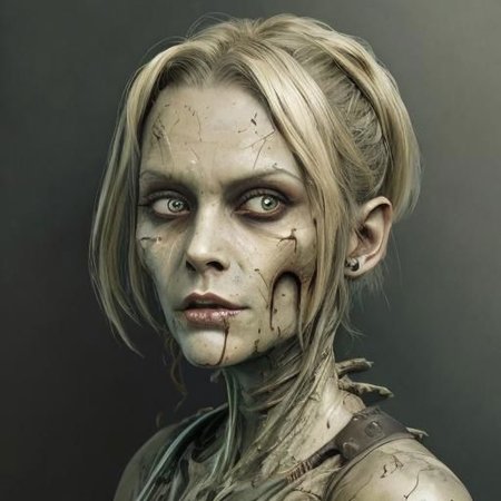 alien zombie portrait, abstract, biomechanical, gel, character portrait <lora:gelata:.4>
