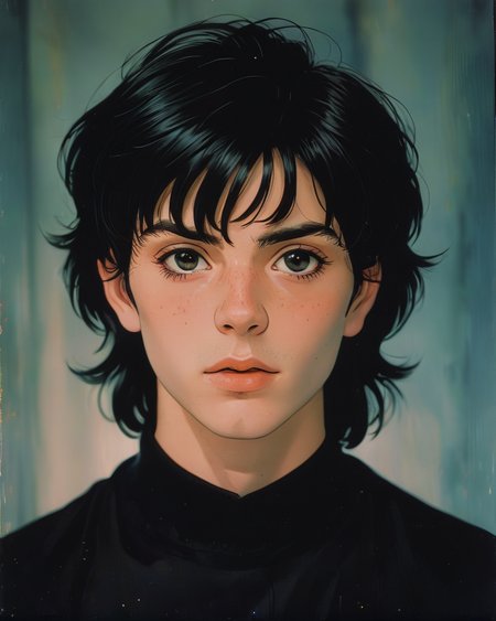 photograph, portrait, close up of a beautiful Mentor Stephen of Terror, stylized by Jamie Hawkesworth, Fast Shutter Speed, Kodak Ektar 100, 80mm, RAW photo, good-looking, symmetry, anime style  <lora:Vintage_Anime:0.6>