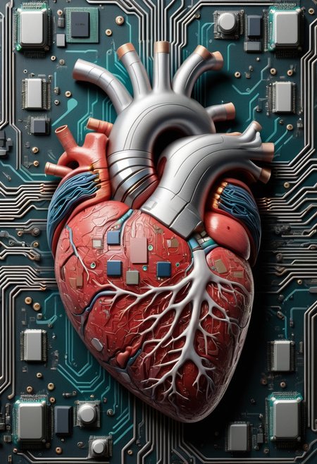 human heart in semiconductor, 8k, F2.8, RAW Photo, ultra detailed, ral-semiconductor  <lora:ral-semiconductor:0.6>