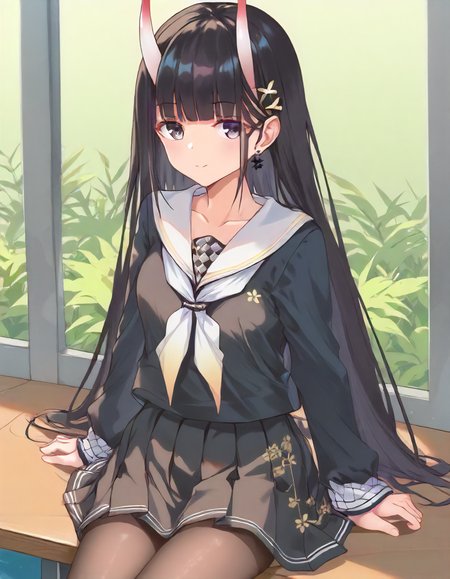 <lora:Noshiro_XL_pony_v1:1>1girl, noshiro \(azur lane\),school uniform,, BREAK score_9, score_8_up, score_7_up, BREAK source_anime, rating_explicit, best quality, masterpiece, uncensored,<lora:sdxl_lightning_4step_lora:1>(clear eyes:1.2),clear art,zPDXLpg