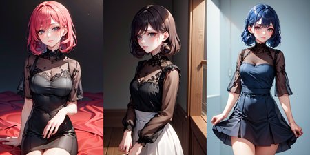highly insanely detailed, masterpiece, top quality, best quality, highres, 4k, 8k, RAW photo, (very aesthetic, beautiful and aesthetic), rolled lob hairstyle, 
__lazy-wildcards/dataset/background-color__, 
<lora:rolled_lob-1.0:0.7>âââ