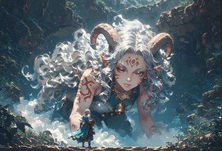 score_9, score_8_up, score_7_up, best quapoty, highres, absurdres, source_anime, 1 slender girl, solo, tiefling_bard_diana, red whisker_markings, silver long wavy hair, bell necklace, short pointy ears, purple eyes, <lora:Test_Diana:0.6>, bosstyle, <lora:Boss fight - xl pony v1.0:0.7>