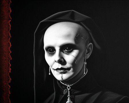 horror-themed Phantom of the Opera . doviliotarot  <lora:DovilioTarot_SDXL:1.1>       . eerie, unsettling, dark, spooky, suspenseful, grim, highly detailed