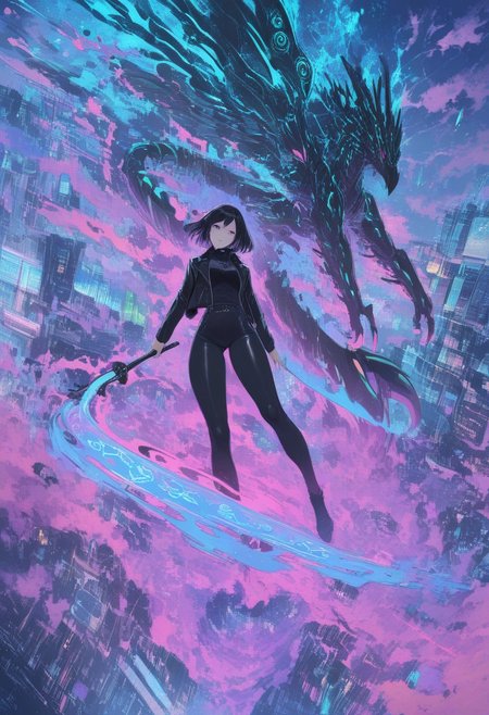floating through the air above a futuristic city, holding a holographic scepter  , male focus, high-quality, street background , space suit made of flowing, Gothic woman, Athletic female, facial stubble, Mechanical dragon, casual look, eyes glowing with ancient knowledge  , a swirling vortex of bright neon colors, dress, ethereal effects, wearing leather jacket, A colorful parrot flying through a rainforest canopy.      A male samurai with a katana, sky   , Ethereal warlock with glowing tattoos