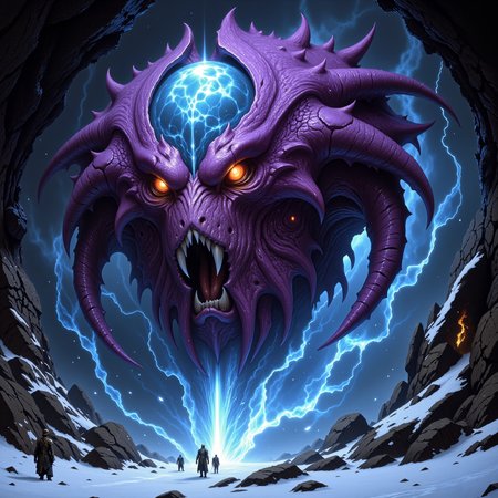 highly detailed, intricate, detailed background, famous artwork inspired by noah bradley and boris vallejo, detailed bright glowing eyes, the "rattling warderglep" is a colorful transcendent abomination. with its extremely long and dense fur it is well adapted to the freezing temperatures in the derpsurilized crystal ice cavern labyrinths of their paffling homeworld, the planet "kirkturf tertius" and with their enormous claws they carve new paths through the thick globbershmoggled ice or hunt the "ethereal mooshboink", dappled lighting, golden ratio, in the style of ck-ovf, amanoer, dnddarkestfantasy, 
<lora:style-oneviolentfantasy-ep21-flux-by_chronoknight:0.32> 
<lora:style-yoshitaka_amano-elden_ring-flux-by_alicient:0.32> 
<lora:style-dnd_dark_fantasy-flux-by_arsmachina:0.68> 
<lora:epic_gorgeous_details-balance-flux-by_flyway:0.56>