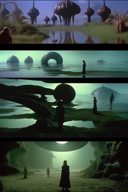 <lora:Director Ridley Scott style:1>Director Ridley Scott style - wonderfully strange hybrid film still from  Treasure Island and  The Lost Continent are combined with the television series Farscape and  Annihilation + gorgeous cinematic lyrical surrealism + perfect image cult cinemacore + gorgeous cinematography + 70mm photograph or film still