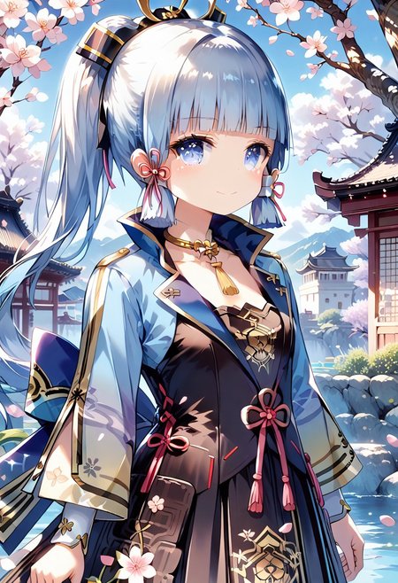 score_9, score_8_up, score_7_up, 1girl,FujisakaLP,high definition eyes, (masterpiece), (best quality), (ultra detailed),(disheveled hair),(illustration), (best shadow), detail1eye, standing, smiling, beautiful detailed eyes, light blue eyes, detailed beautiful face, (kamisato ayaka: 1.2), focus on face, ponytail, kamisato ayaka(genshin impact), light blue hair, detailed hair, bangs, best lighting, best shadow, highly detailed, vibrant