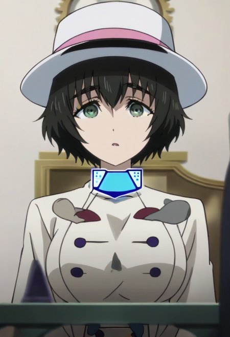 source_anime, official anime artwork, screencap, anime screencap, best quality, <lora:Mayuri_Shiina:1>solo girl, green eyes, thick eyebrows, Mayuri coat, white headwear, ,,,,,,,,,,,,,,,,,anime coloring, anime screencap, 1girl,Solo ,, anime,PUFFY nipple,huge breasts,,,official art, Uncensored ,Unedited ,,,,,,,,,,,,,,